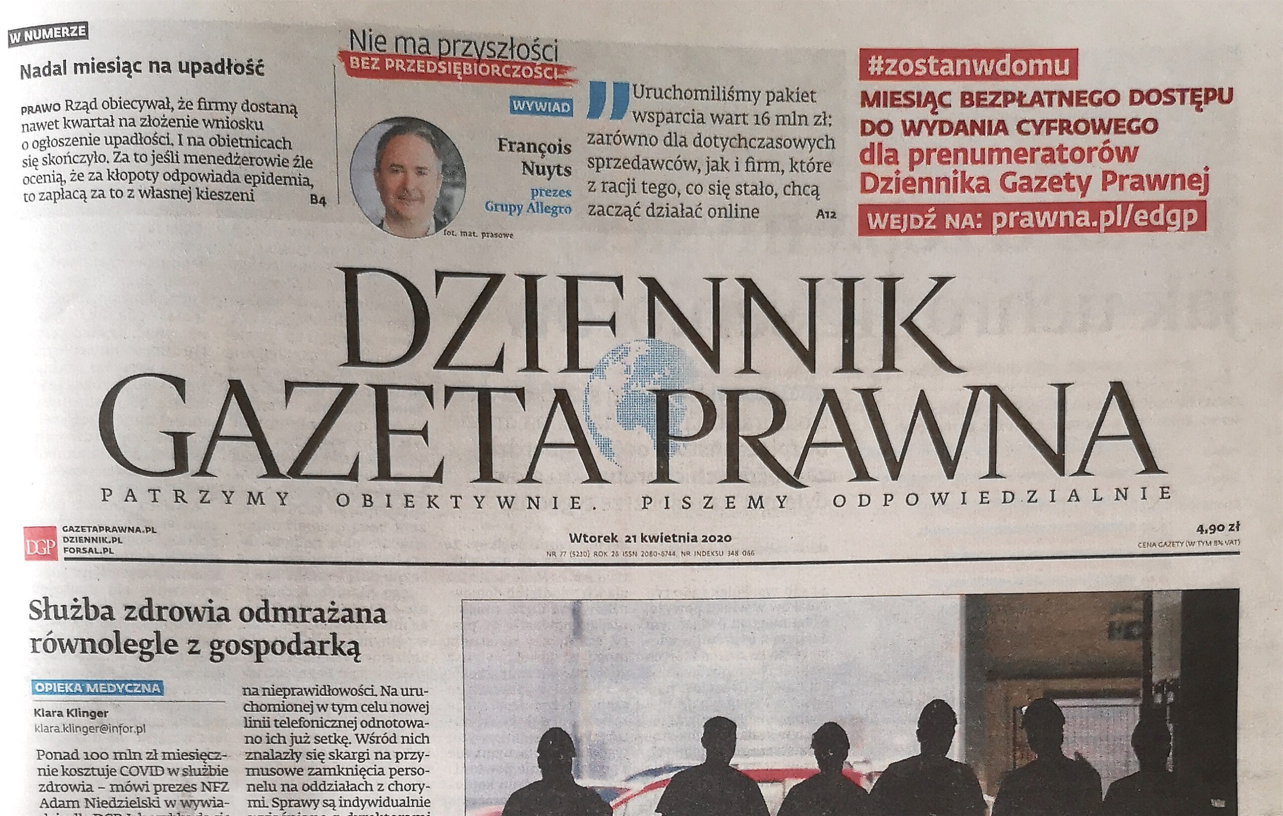 Gazeta Prawna Wojciech Piłat Odszkodowanie dla firm za skutki zakazu działalności wskutek Covid19